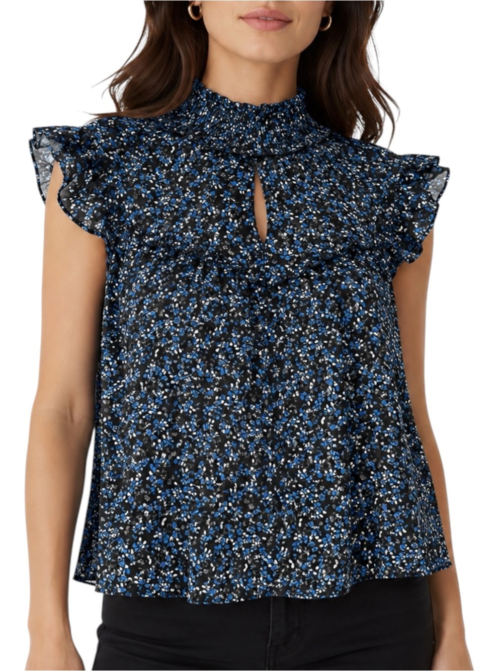 PARKER Jasmine Tish Floral Sleeveless Blouse XS